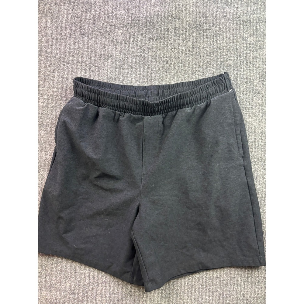 Beyond Yoga Athletic Shorts Mens Large Black Heathered Pockets Gym Training